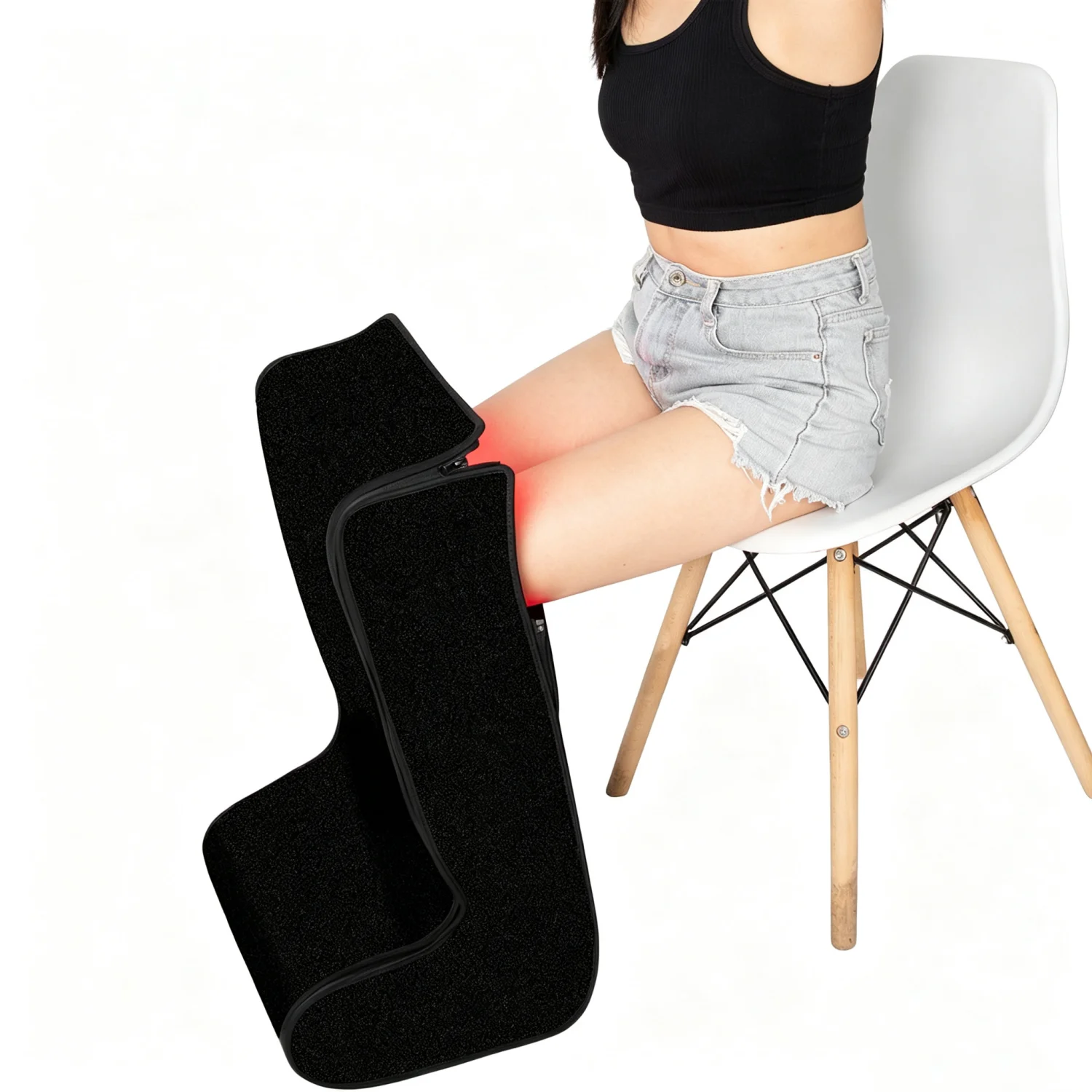 Full-Coverage Red Light Therapy Boot 660nm & 850nm Infrared Light Feet  Therapy with Controller Relieves Foot Legs Ankle Pain