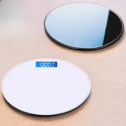 Round Solid Color Health Scale Body Fat Scale Accurate High-end Weight Scale Household Adult Electronic Human Body Weight Scale