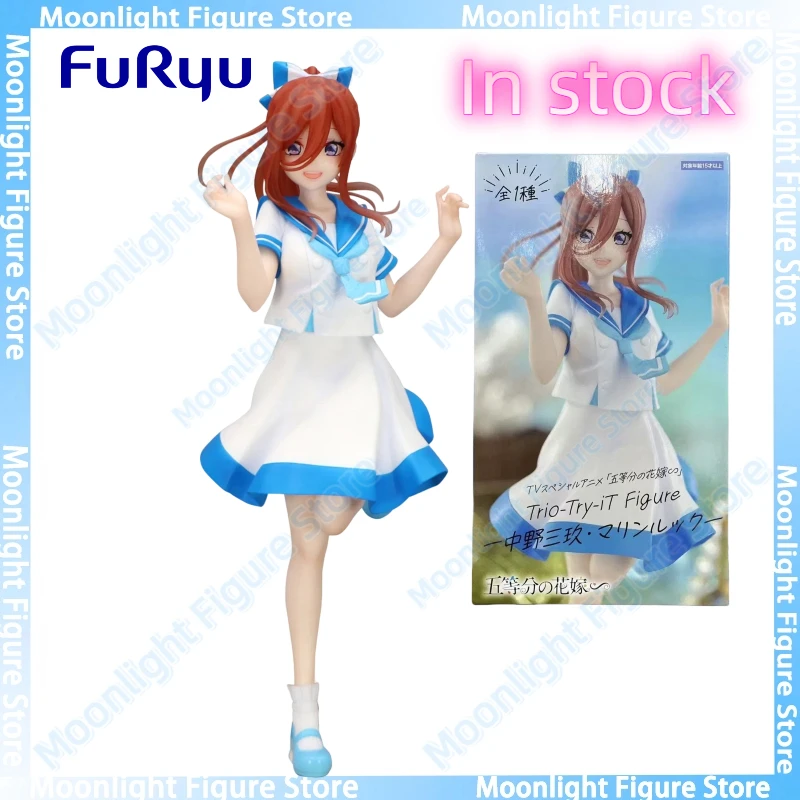 

В наличии Furyu Trio-Try-iT The Quintessential Quintuplets Nakano Miku Sailor Suit Desktop Cute Anime Figure Toy Model Collection