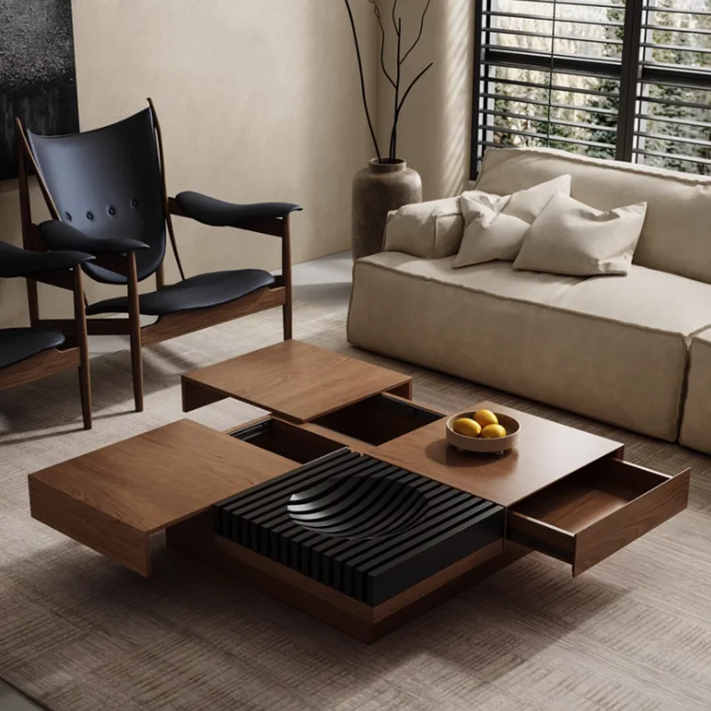 

Decorations Trendy Coffee Table Vintage Unique Modern Design Coffee Table Organizer Display Table De Salon Basse Furniture