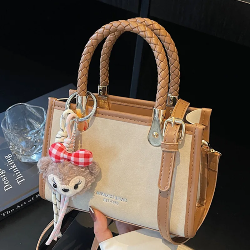 

​​Minimalist Pebbled Commuter Bag Women Structured Crossbody Tote Featherlight Crinkle Texture Airport Ready​​