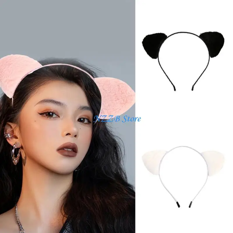 

T21F Ear Headband Fashion Hairband Soft Headwear Hair Accessories for Women