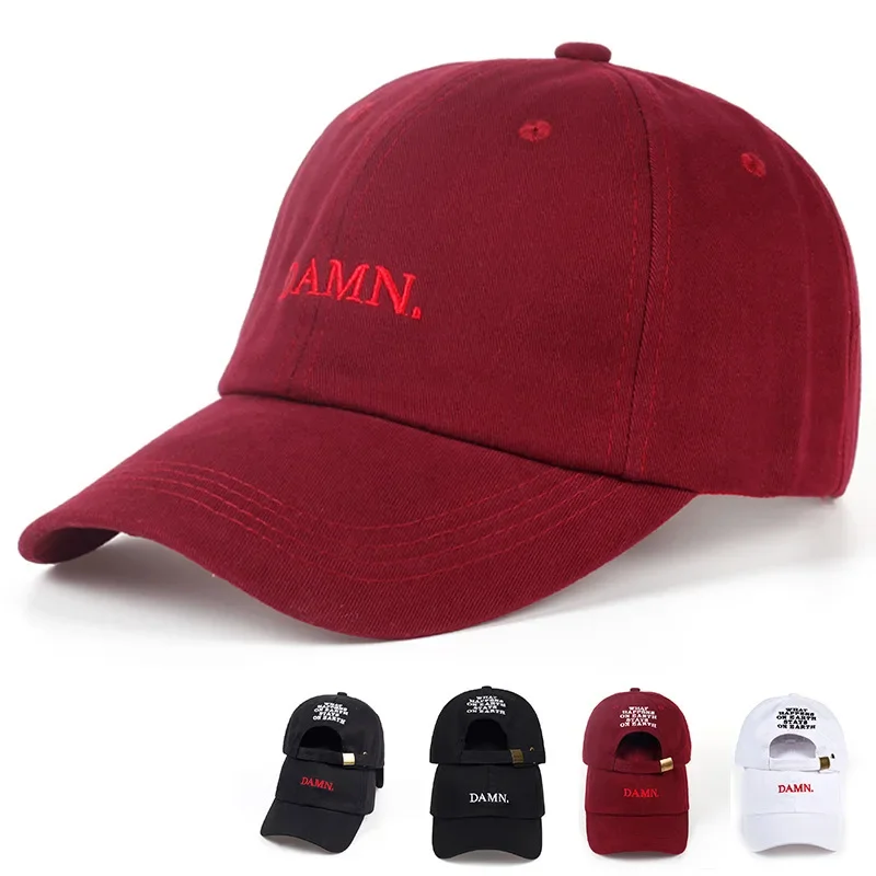

Luxury New Unisex DAMN Embroidery Baseball Designer Caps Man Woman Hiphop Snapback Hat Outdoor Casual SunscreenHat Gorras Hombre