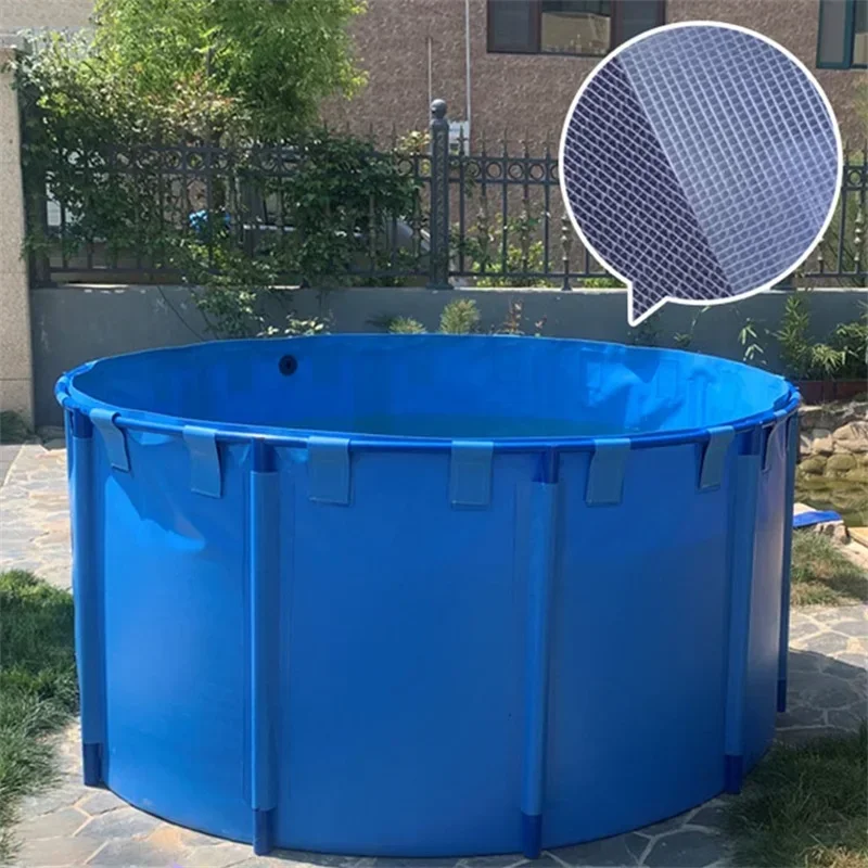 

Premium products Round foldable pvc fish tanks 300 gallon large aquarium plastic fish farm tank fish tank