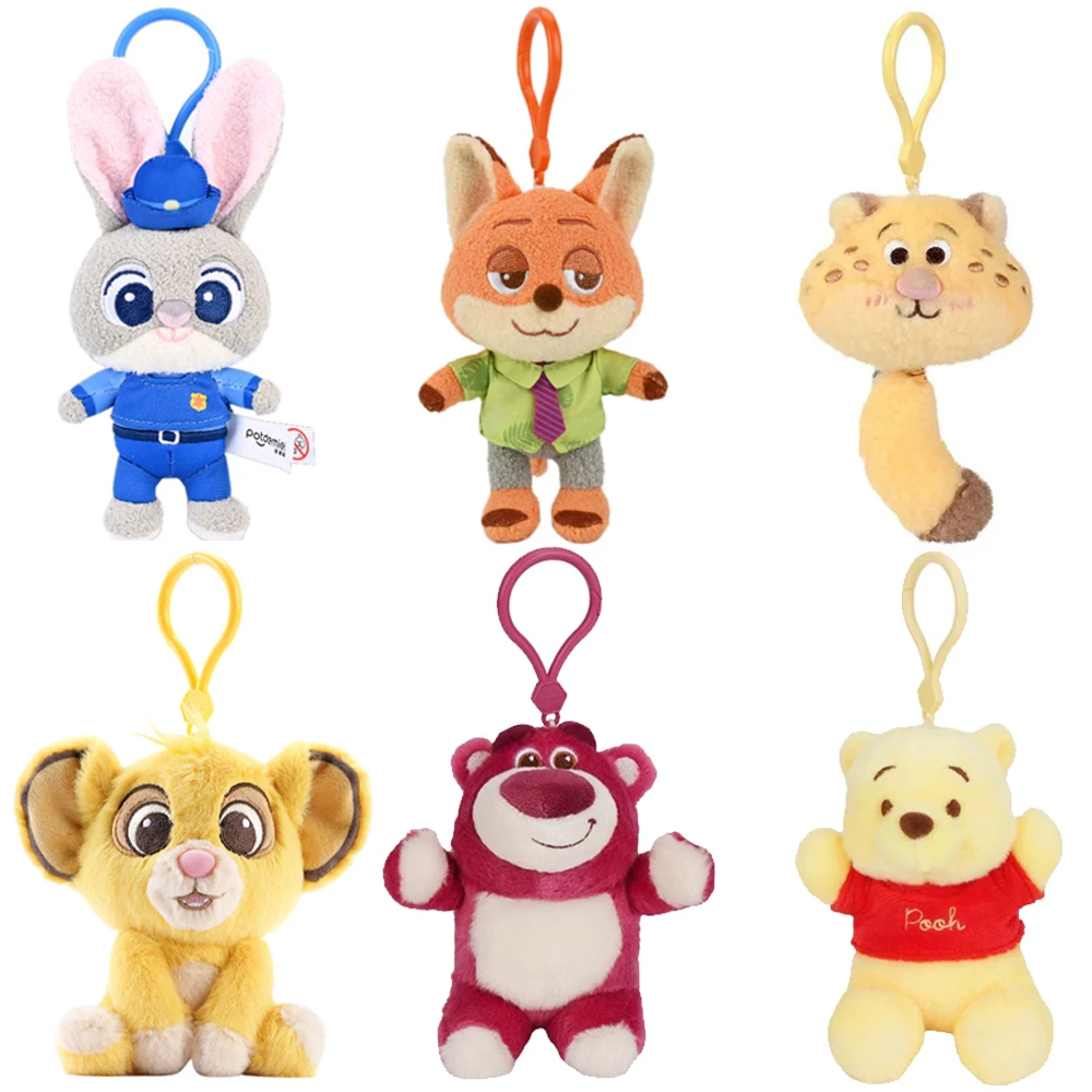 

Genuine Disney Plush Pendant Keychain Stitch Chip&Dale Backpack Decoration Pendant Car Keychain Lovers Pendant Multiple Choice