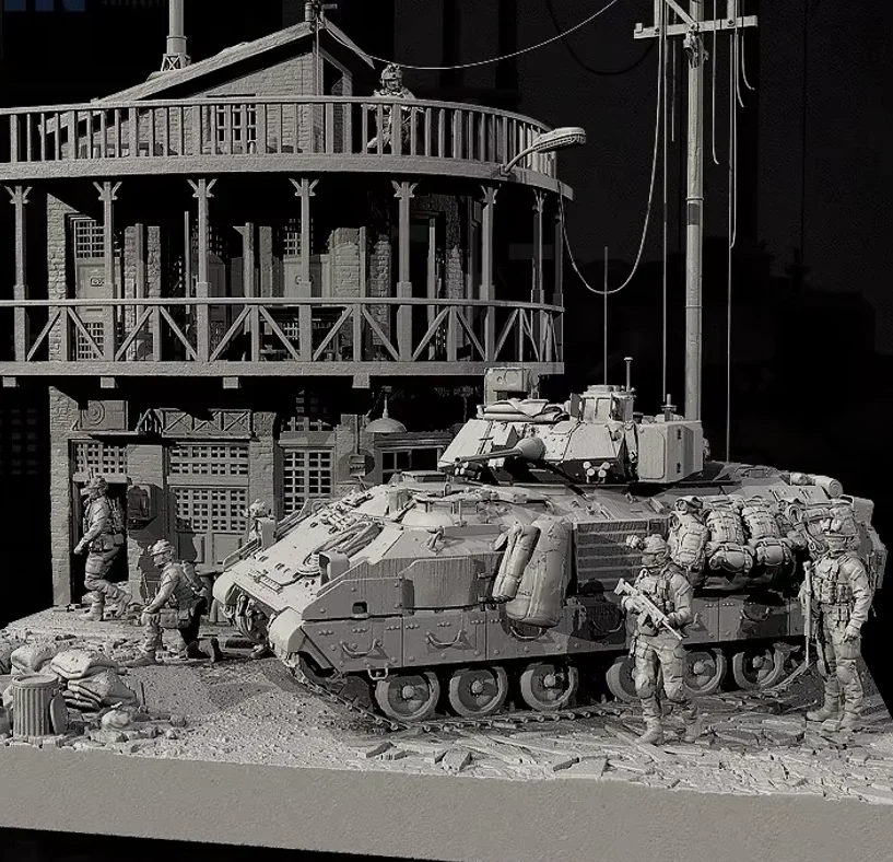 YUFAN MODEL 1/72 Resin Soldier model kits (complete set) Assembly and coloring are required (3D printing)  YFWW-2414/3D