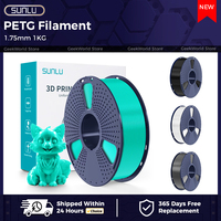Original SUNLU PETG 3D Printer 1.75mm 1KG Filament Removable Cable Reel Multiple Colors High Transparency for 3D Printing Gift