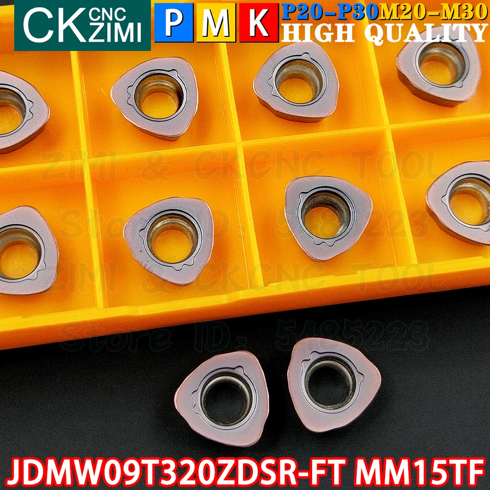 10개 JDMW09T320ZDSR-FT MM15TF JDMW 09T320 ZDSR FT MM15TF 카바이드 인서트 빠른 피드 밀링 인서트 도구 JDMW 09T3 JDMW09T3 CNC 기계 금속 선반 인덱서블 밀링 공구 AJX12