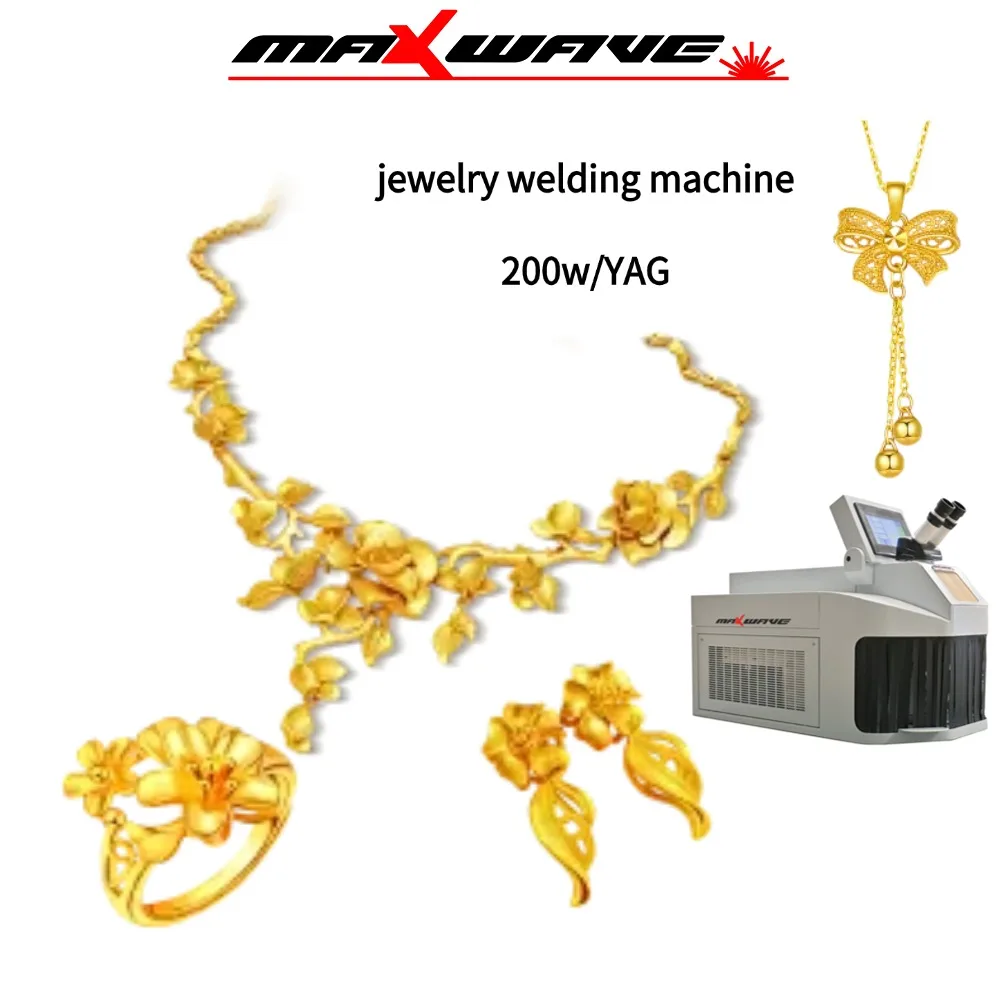 mini saldatrice laser per gioielli da tavolo in fibra 200w per gioielli di fascia alta in argento, oro e platino