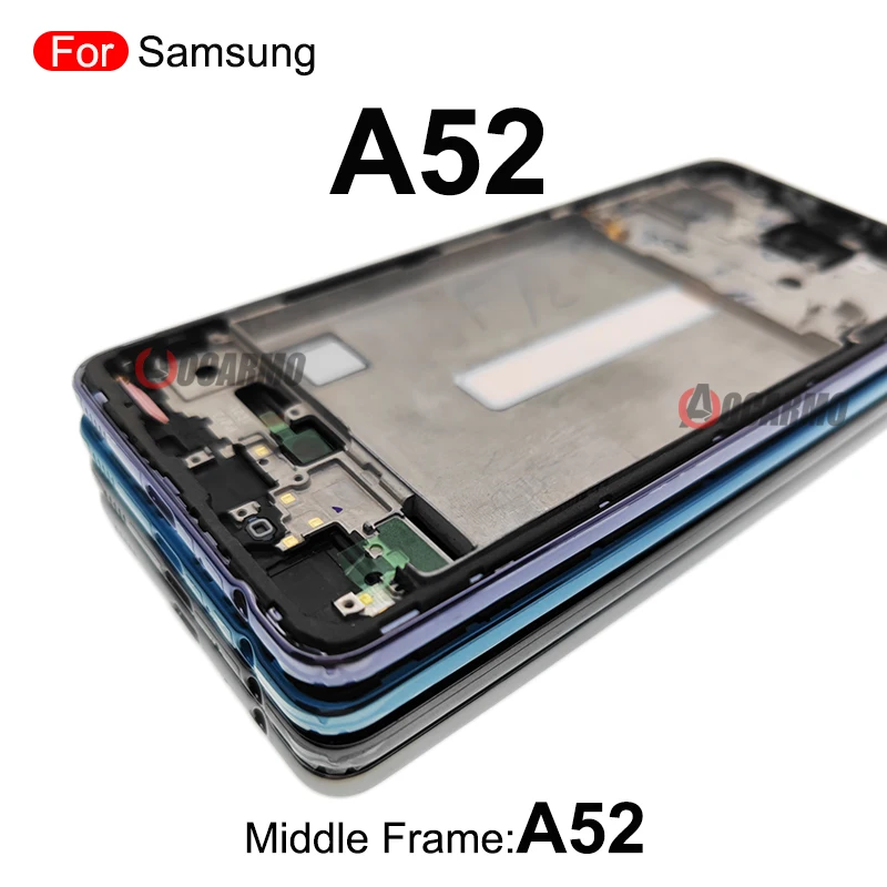 Middle Frame +Side Keys Replacement Repair Parts For Samsung Galaxy A52