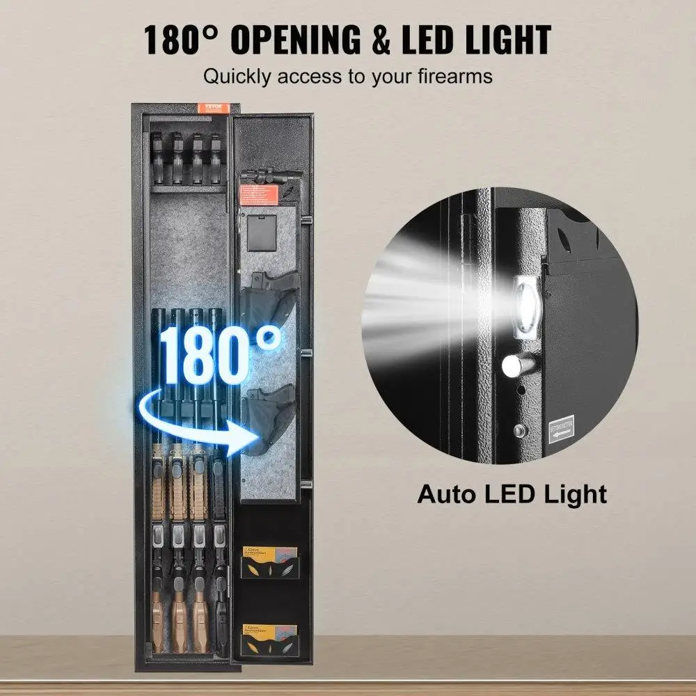 Digital_lock  Safe with Pistol Rack Rifle Cabinet for home Storage Accessory