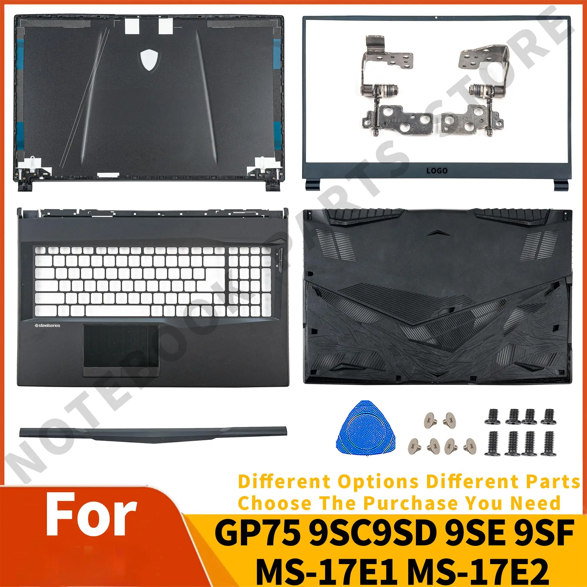 Parts For GP75 9SC GP75-9SD GP75-9SE GP75-9SF New LCD Back Cover Front Bezel Hinges Compatible With All GP75 Series