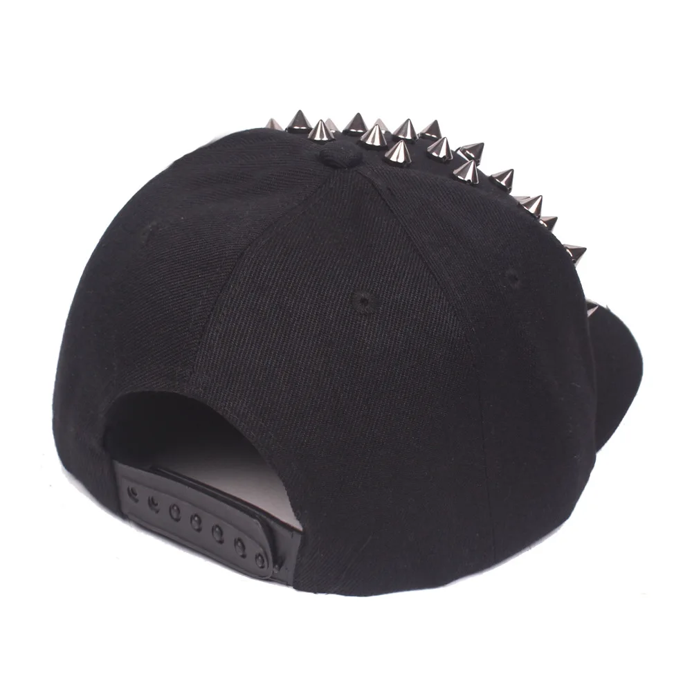 Nieten-Flachmütze für Männer und Frauen, Punkrock, Hip-Hop-Bolzen-Baseballmützen, männlich, weiblich, Jugend, Teenager, Jungen, Mädchen – Detail 12