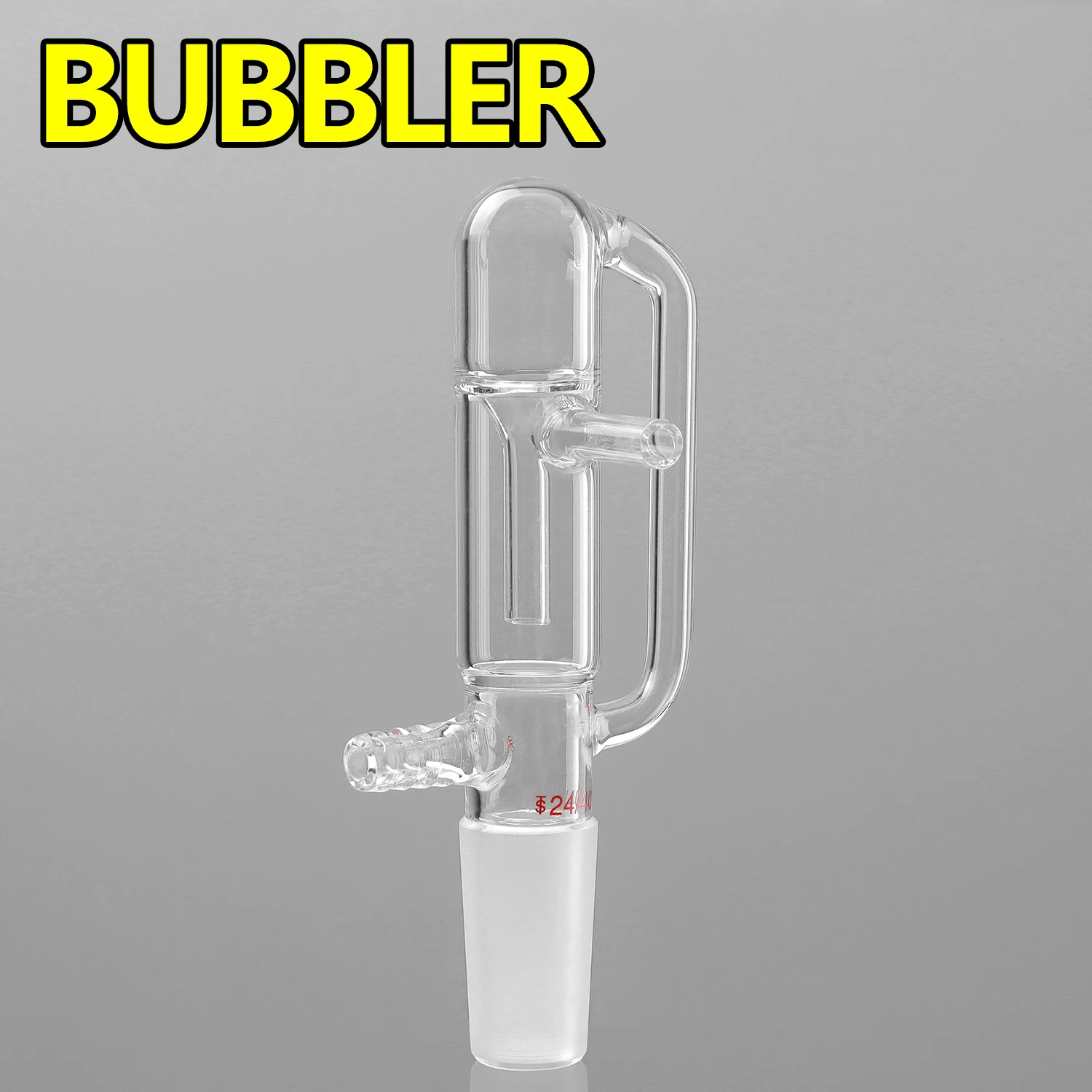 

Bubbler, straight anti-sucking oil bubble ventilation joint 24/40, borosilicate glass instrument, laboratory equipment