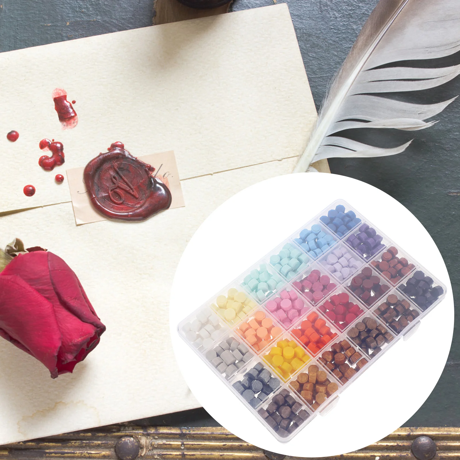 

Heater Wax Pellets Cards Envelopes Stamp Beads Sealer Wedding Invitations Melting Colorful Sealing