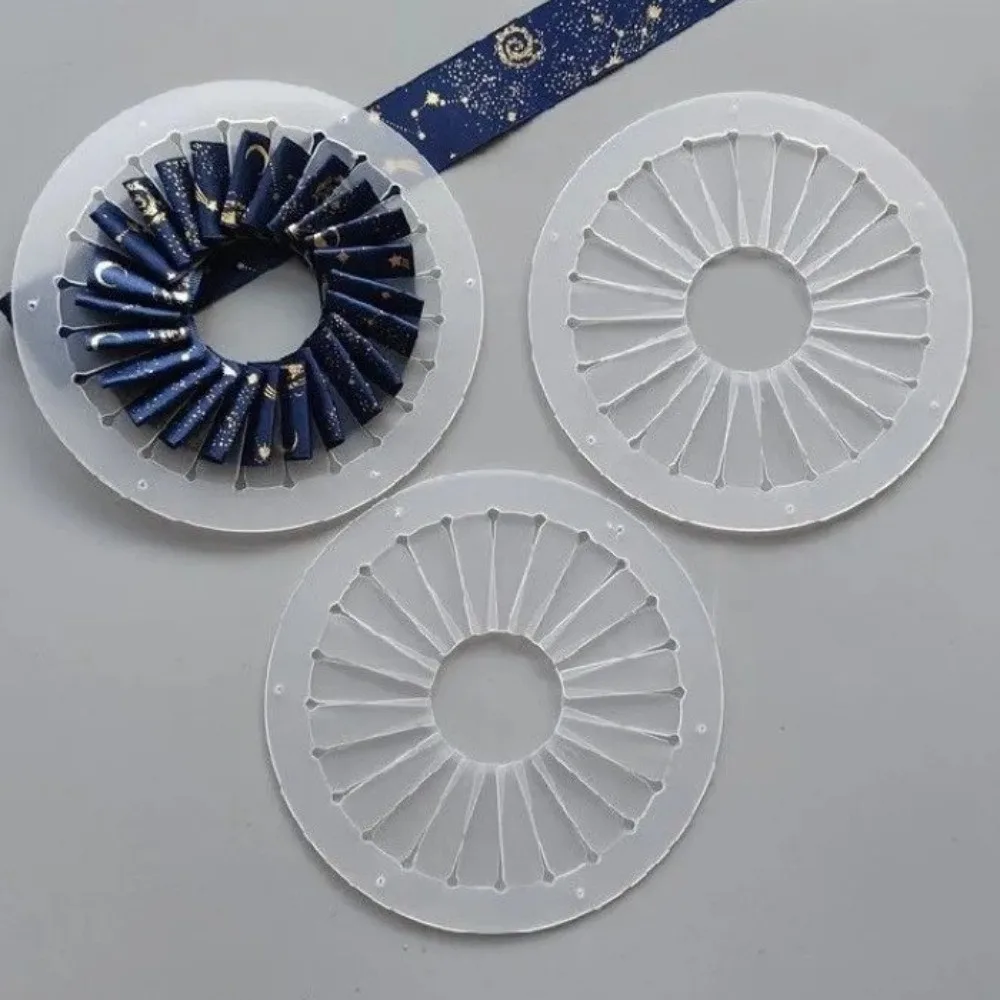 9cm 12cm 15cm Rosette Maker DIY Ribbon Flowers Ribbon Flower Making Tool Clear Tabletop Figurines Fabric Flower Maker Crafting