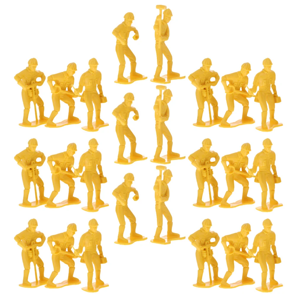 

Simulation Engineering Toys Child Workers Models Yellow Figures