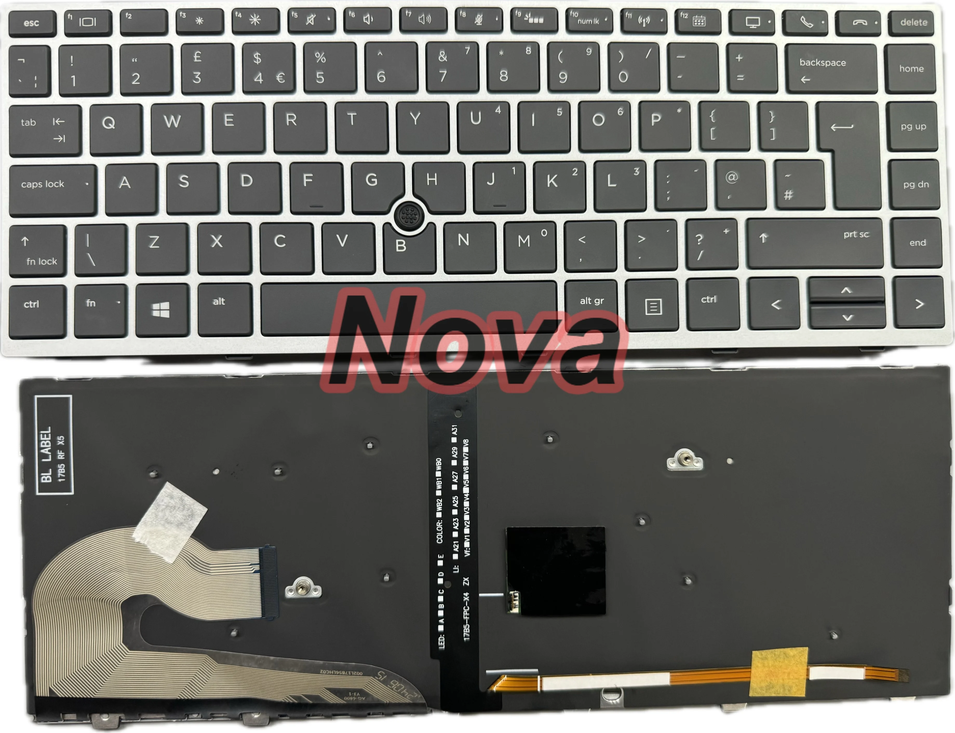 100% New UK Keyboard For HP EliteBook 840 G5 840 G6 846 G5 745 G5 G6