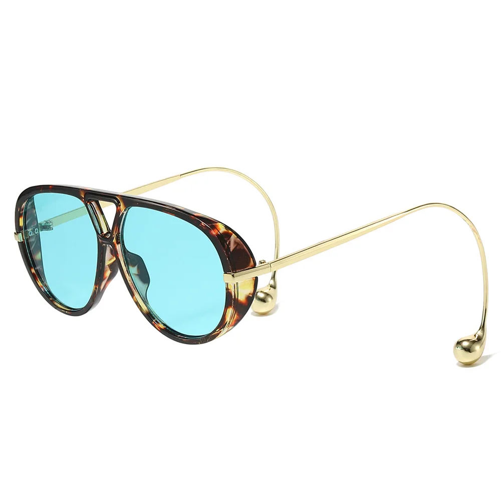 Image of Luxus Designer Oversized Piloten-Sonnenbrille für Damen und Herren 2026 – Beliebte Vintage-Sonnenbrille mit biegbaren Bügeln im Punk-Stil