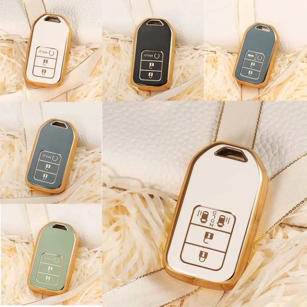 Чехол для автомобильного ключа TPU, полная защита для автомобильного ключа, для Honda Stepwgn Elysion Civic Fit Accord CRV MPV EX 2013-2018