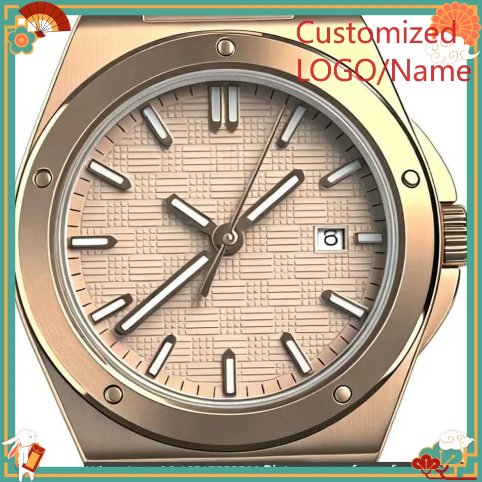 

DONG Store 41mm Men's Luxury Watch in 904L Steel Automatic Mechanical Movementi Customized Watch