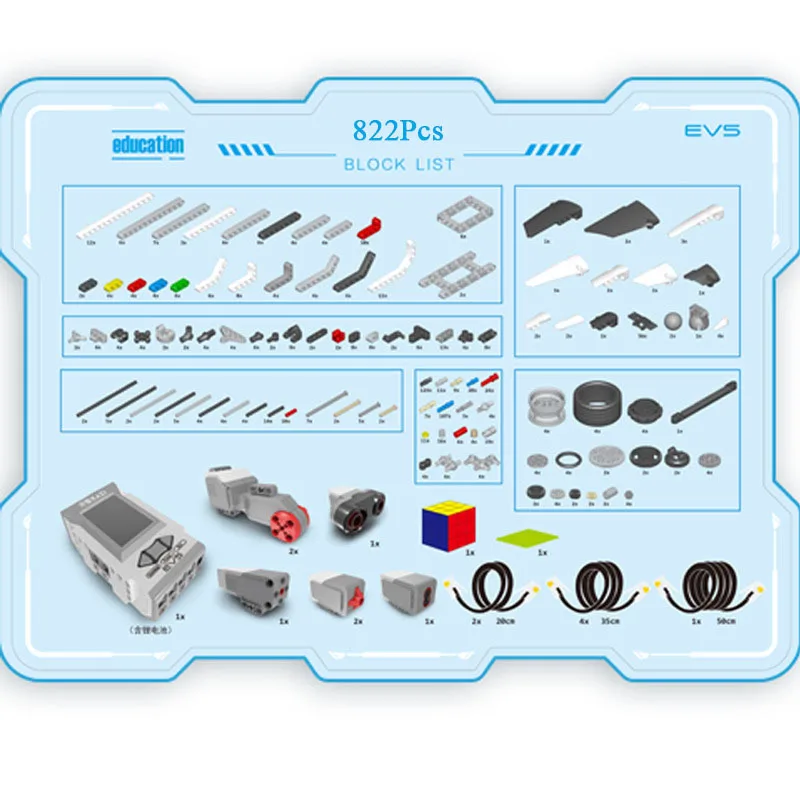 NEW Programming Series the EV6 Robots Model Building Blocks Education Set STEAM EV6 45544 Robotics DIY Toys