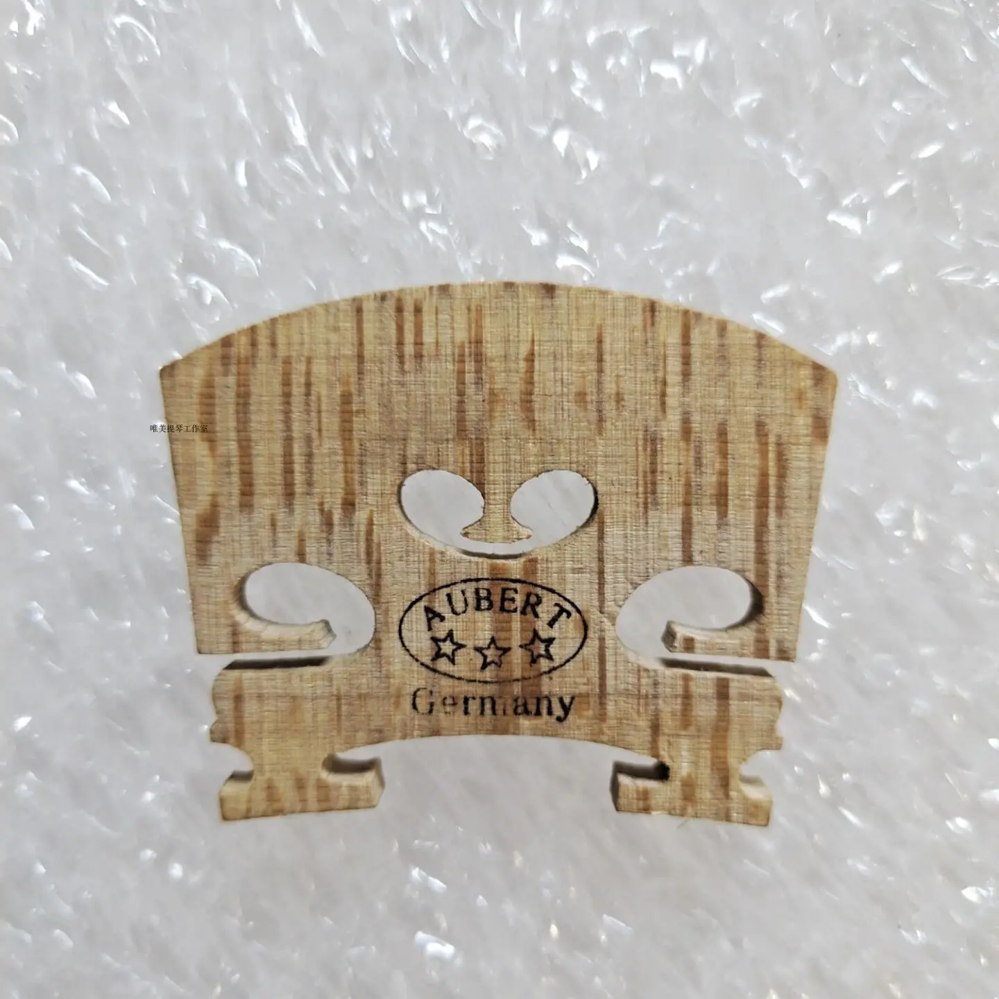 French AUBERT violin Bridge 4/4  , violino Bridge wood ray good, Insert E A String Violin Bridge Accessories