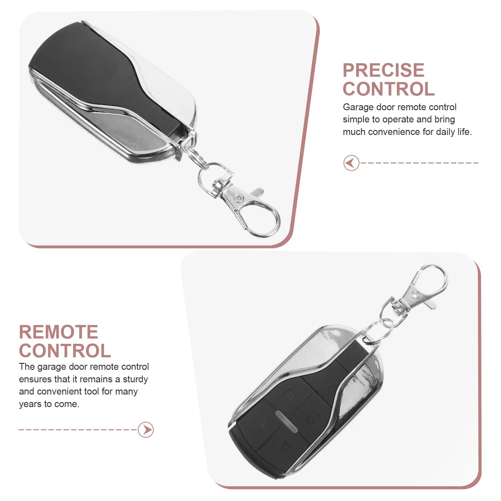 Universal 4 button Remote Control for Gate Garage Electric Cars Plastic Remotes Replacement Key Fob Roll Up