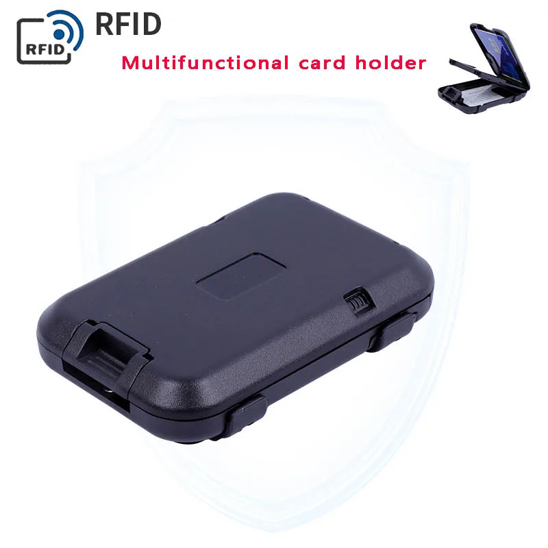 

Men's Wallet RFID Multi-function Card Holder Aluminum Bank Card Holder Fashion Wallet Bank Card Business Card Box Thin Wallet