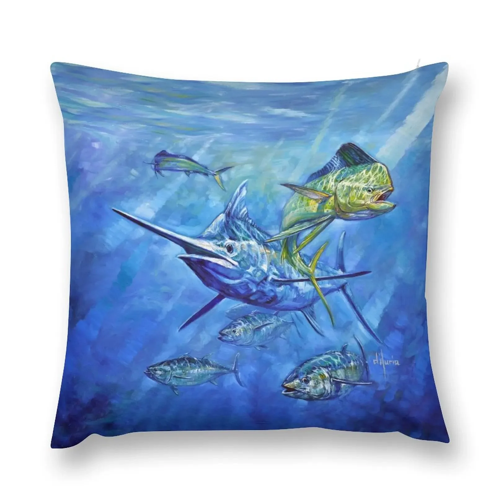 Dorado, Marlin, and Tuna Throw Pillow anime girl autumn pillowcase Cushion Child ornamental pillows for living room pillow