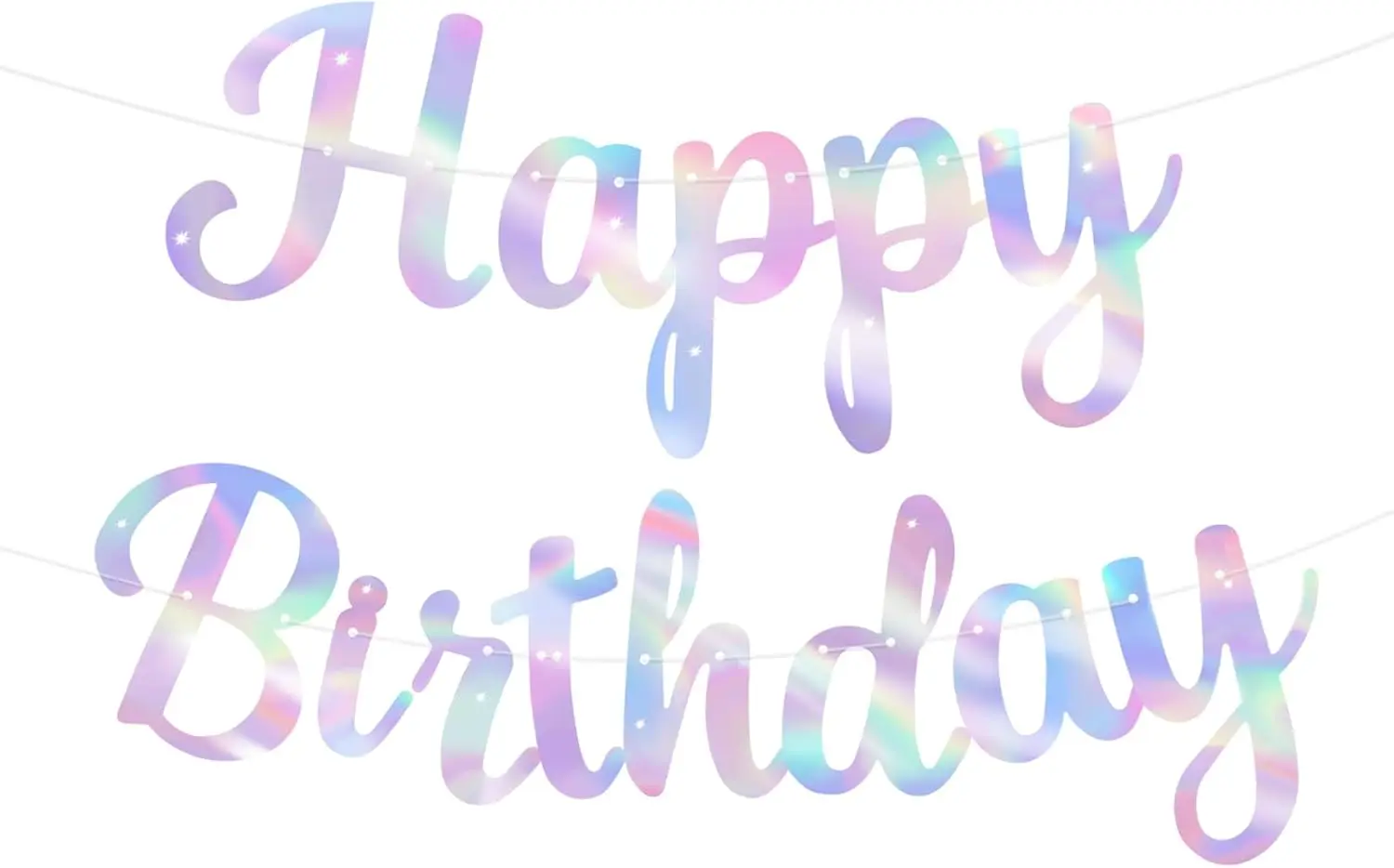 Glitzerndes Banner-Schild „Happy Birthday“, Geburtstagsgirlande, Wandtür, Banner, Flagge für Damen, Herren, Jungen, Mädchen, Party-Hintergrunddekorationen – Detail 13