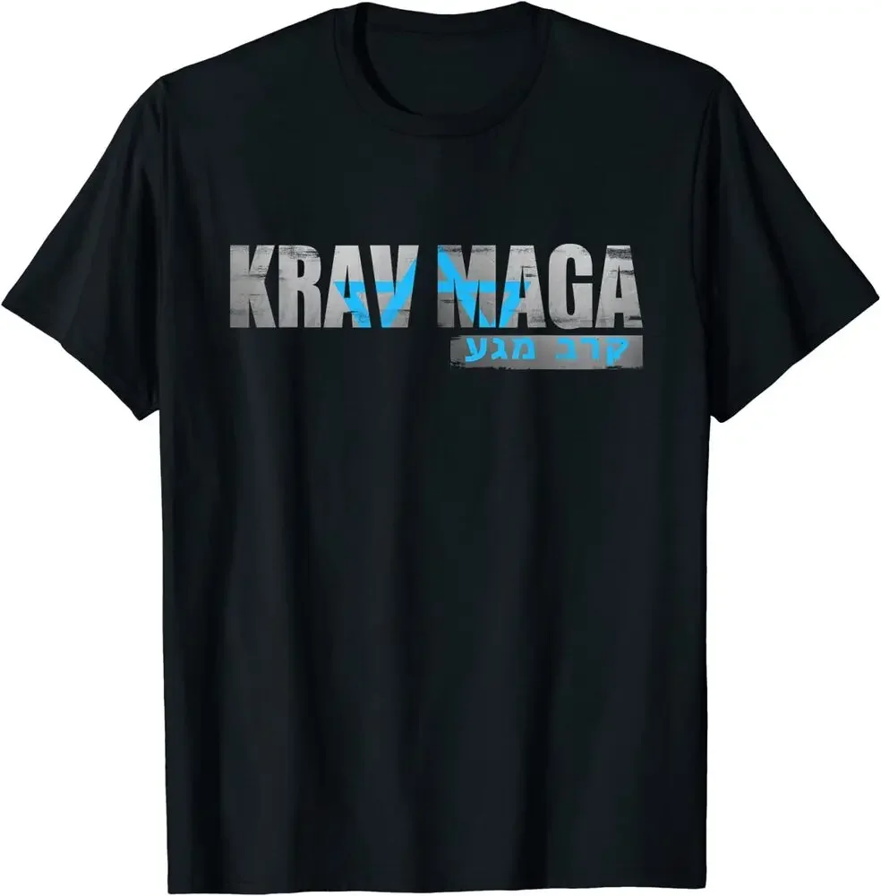 Krav Maga Israeli Combat System Distressed T-Shirt For Men Clothing Women Short Sleeve Tees New Arrival Unisex Summer