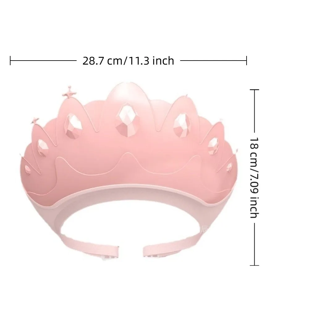 Ear Protection Kids Shower Cap Hair Shield Adjustable Shower Protect Head Cover Elastic Band Soft Hair Wash Hat Baby Care