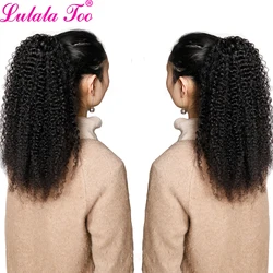 Drawstring Afro Kinky Curly Ponytail Human Hair Remy Brazilian For Women  Ponytail Clip In Hair    Lulalatoo