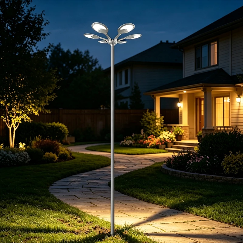 Solar-Powered Outdoor IP65 Waterproof Ultra-Bright LED Garden Villa Courtyard Lights for Scenic Roads & Residential Areas