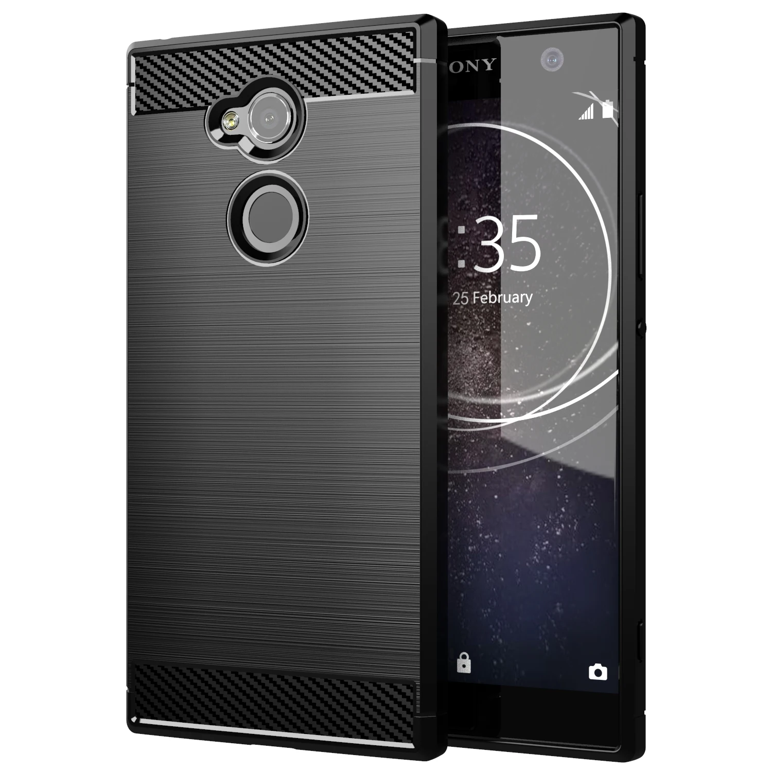 Frosted Case For Sony Xperia XA2 Ultra xa2 Anti Shock Cover for sony xperia xa2ultra XA2 Plus Shockproof Carbon Fiber Cases