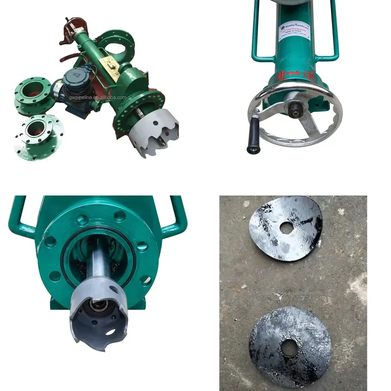 2-8 inch HT200 PN16 Electric Pipe Thermal Tapping Machine for Pipe Drilling in Online Pipes