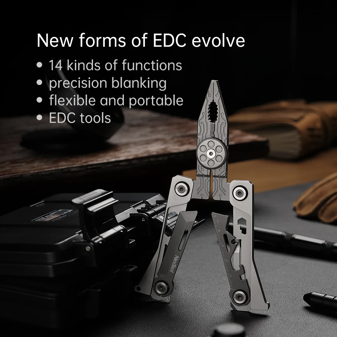 Nextool Silver Blade 14 In 1 EDC Portable Multi Tool Pliers Screwdriver Folding Pliers Outdoor Camping Survival Multitool