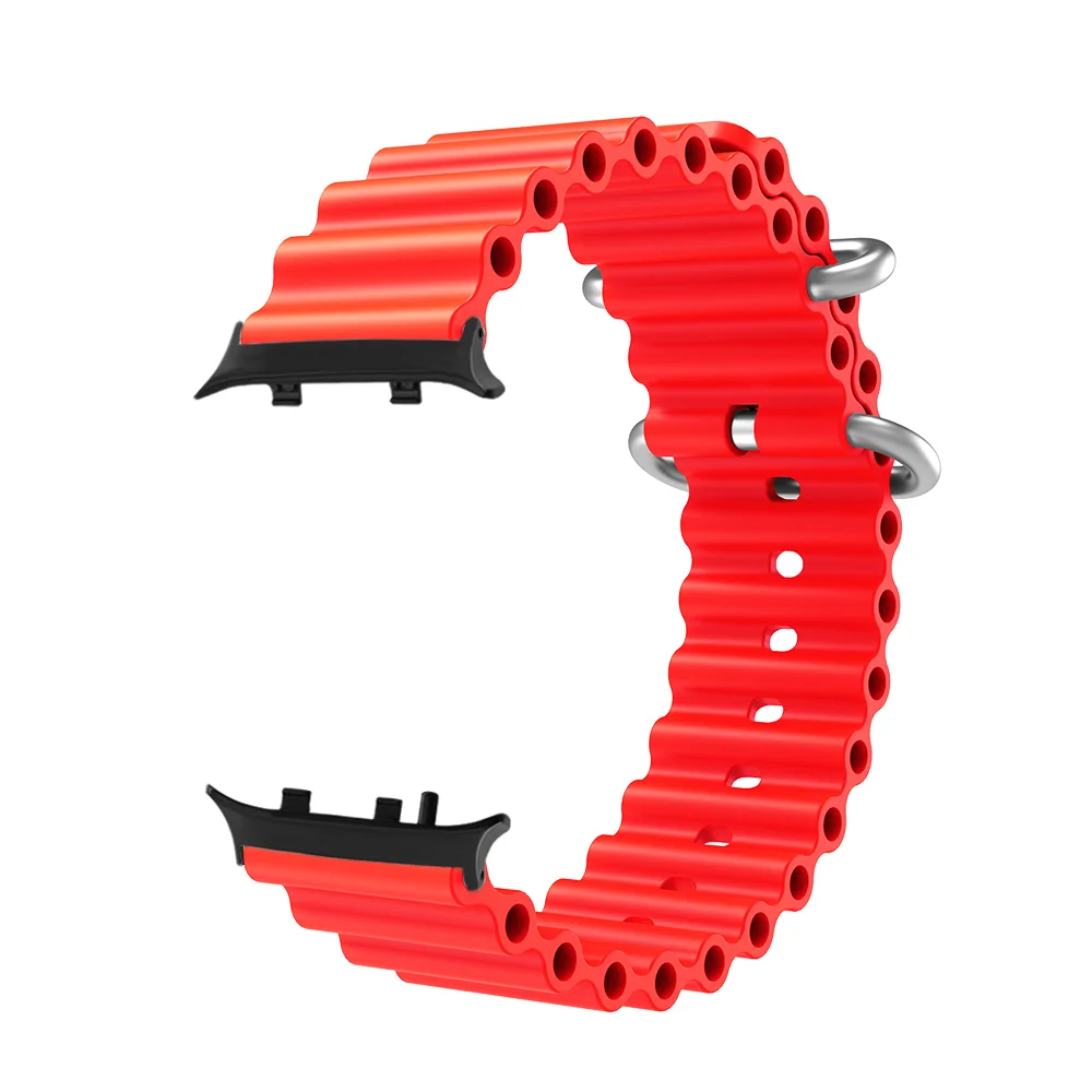 

Watch Strap For Huawei Watch D2 Metal Buckle Ocean Wave Style Quick Release Breathable Silicone Sport Smartwatch Band Men Women