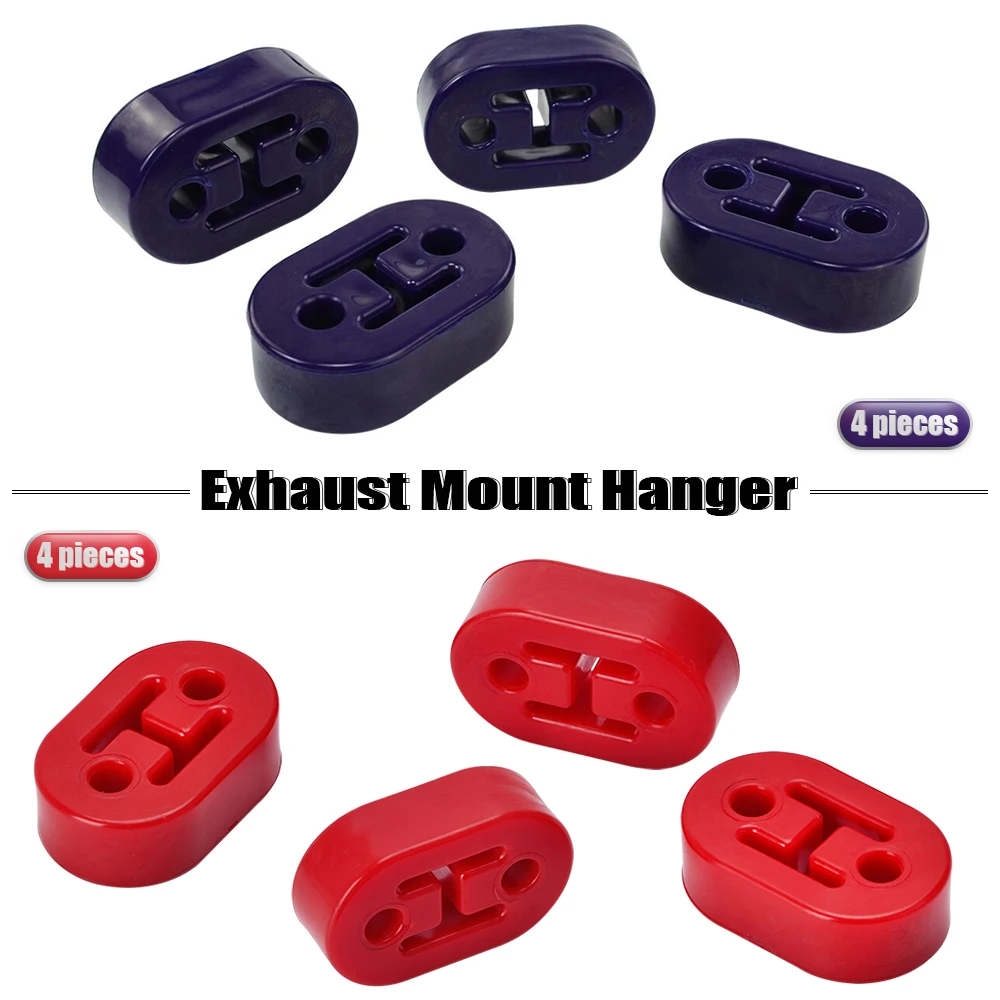 LIZHI RACING - Blue,Red,Yellow, Polyurethane Exhaust/Muffler SHORT HANGERS 4pcs/lot universal LZ8952