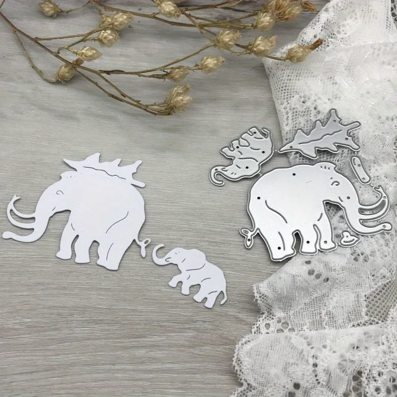 

1 шт., ремесленные металлические штампы, форма для резки, украшение в виде слона, дерева, скрапбукинг, бумажное ремесло, лезвие, трафареты, штампы