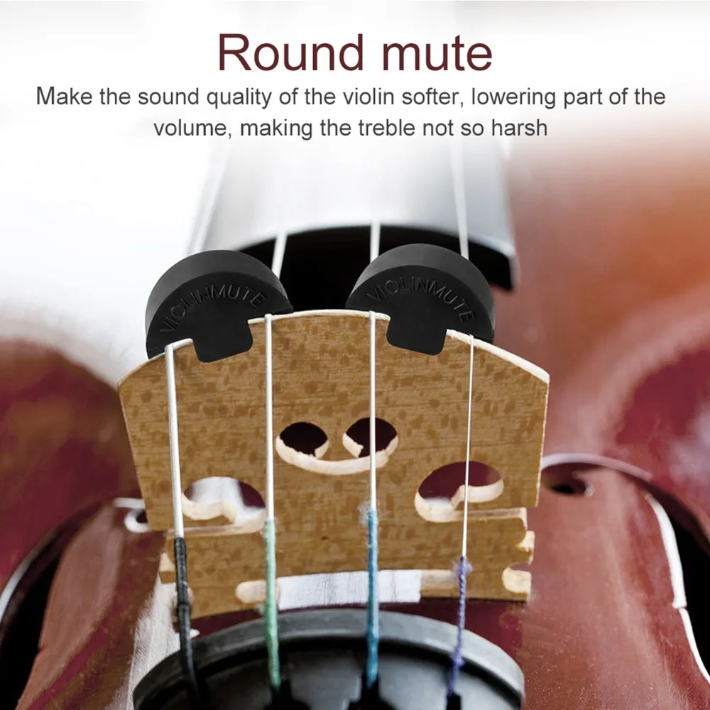 Rubber Violin Mute Set Fingerboard Stickers Included Mute Function Violin Practice Accessories Violin Kit Violin Practice