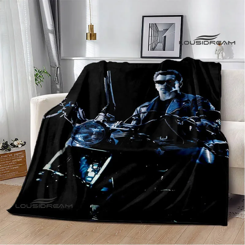 Schwarzenegger Terminator print blankets Children\'s warm blanket soft and comfortable blanket home travel blankets birthday gift