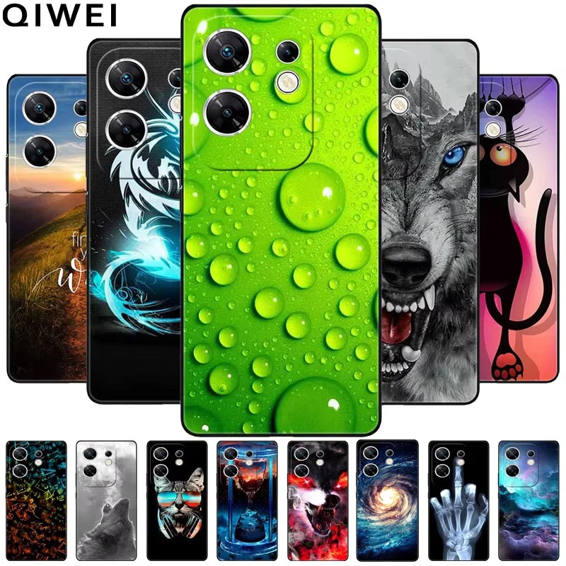 For Infinix Zero 30 4G Case Cool Wolf Painted Soft Silicone Phone Cases For Infinix Zero 30 4G TPU Coques Zero30 4G Animals Lion