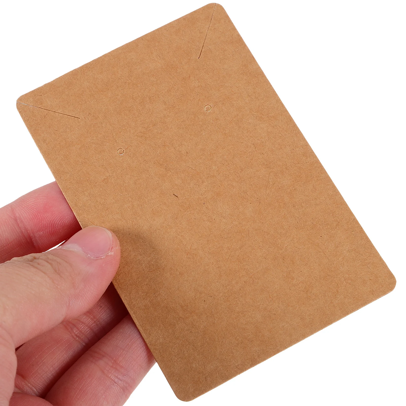 

50Pcs Kraft Paper Earring Cards Jewelry Displaying Cards Wear-Resistant for Retail Stores Trade Shows Craft Fairs