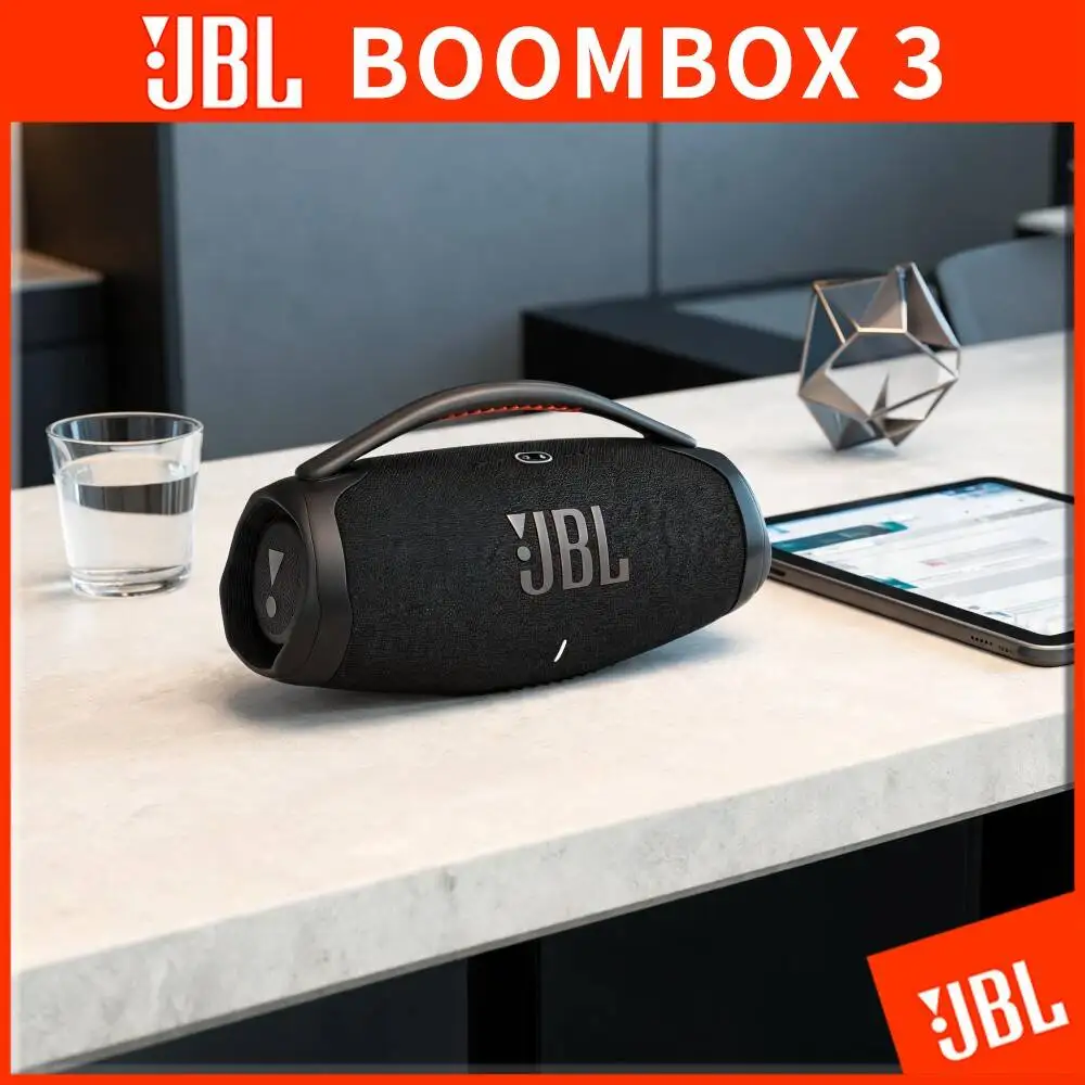 JBL Boombox 3 Outdoor Wireless Boom Box PartyBoost Multi Unit Connection IP67 Waterproof Dustproof Long Playtime Speaker