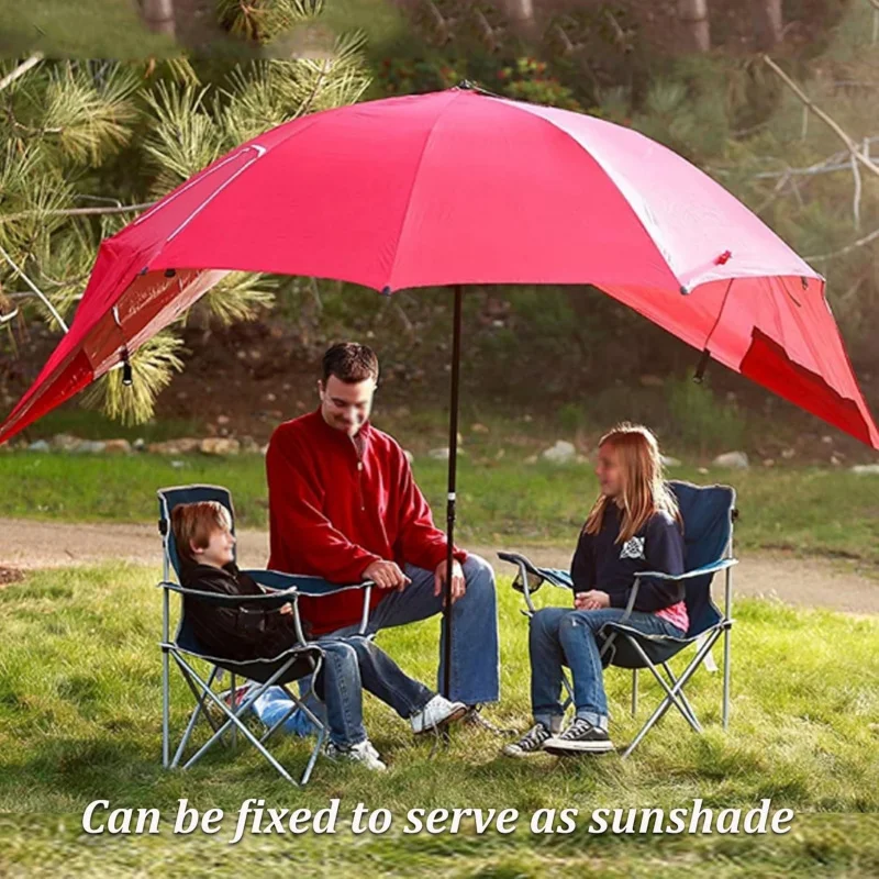 Windproof Beach Umbrella UPF 50+ With Sand Anchor & Tilt Portable Foldable Sunshade For Patio Garden Pool Backyard Lawn Outdoor image 4