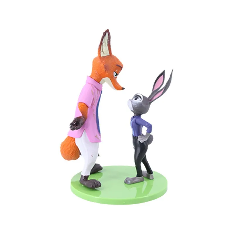 ของตกแต่งรถและโต๊ะทำงาน ดิสนีย์ ซูโทเปีย 2 งานแฮนด์เมด นิค จูดี้ ตำรวจ ฟ็อกซ์ แรบบิท งู แกรี่ ชุด 3 ชิ้น ของขวัญ