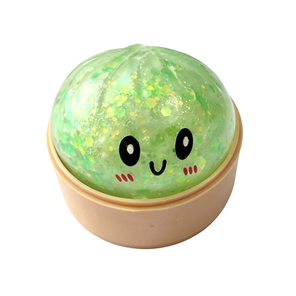 Glitzerndes, farbenfrohes, simuliertes Knödel-Squishy: Entspannendes Anti-Stress-Spielzeug zur Linderung von Angstzuständen und Steigerung des Wohlbefindens