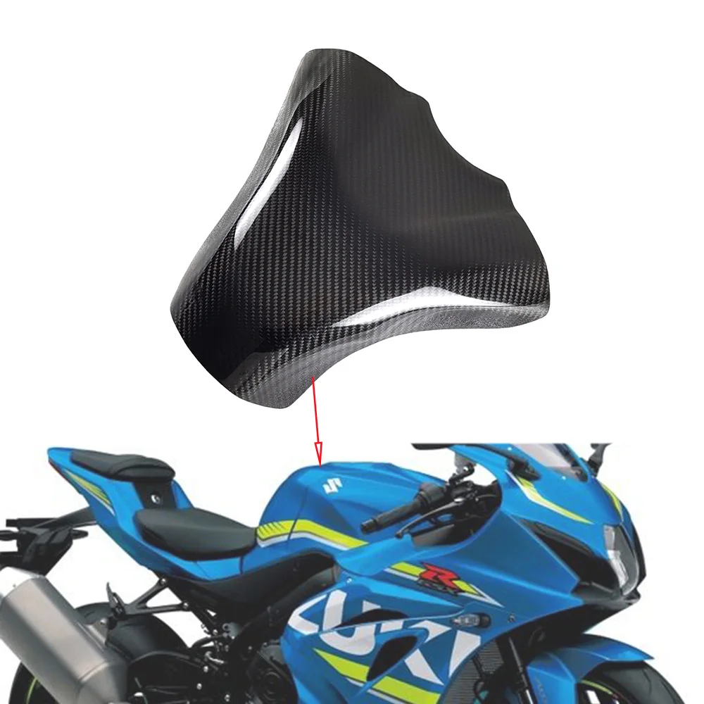 For Suzuki GSX-R GSXR 1000 2017 2018 2019 2020 2022 3K Dry Carbon Fiber Half Fuel Tank Cover Motorcycle Accessories Fairing Kit